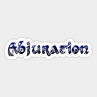 Abjuration Sticker